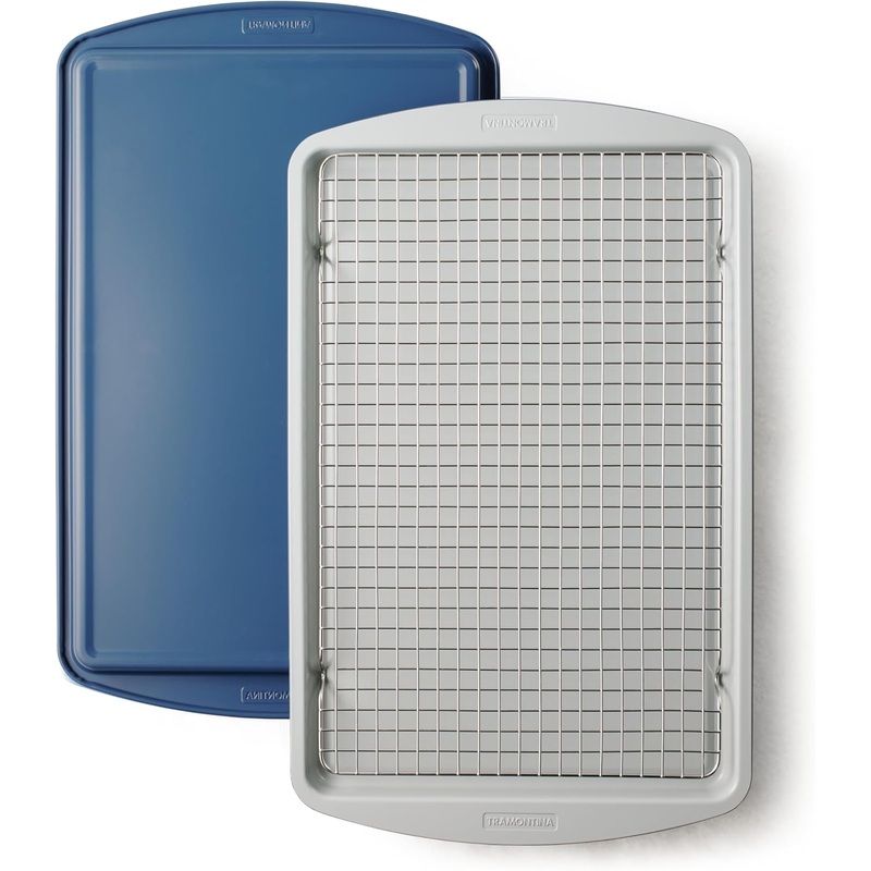 Tramontina 3 PC Cookie Sheet and Cooling Rack Set