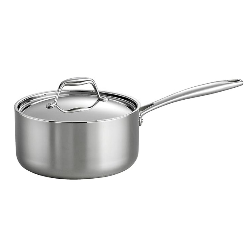 Tramontina Tri-Ply Clad Stainless Steel 3-Quart Sauce Pan with Lid