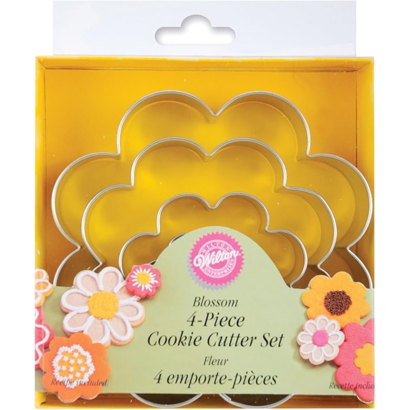 Wilton Flower Cookie Cutter, Set/4