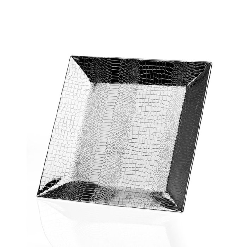 Godinger Croco Square Tray, 10x10
