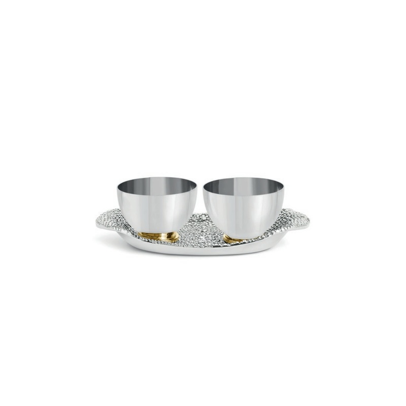 Michael Aram Shagreen Double Dish w/ Tray