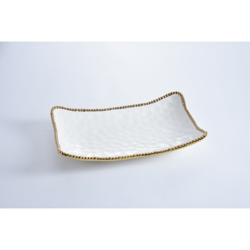 Pampa Bay Golden Salerno Rectangular Serving Piece