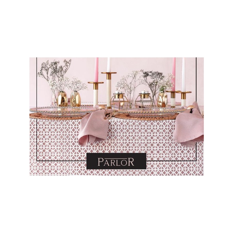 Parlor Diamond Lattice Lace Tablecloth