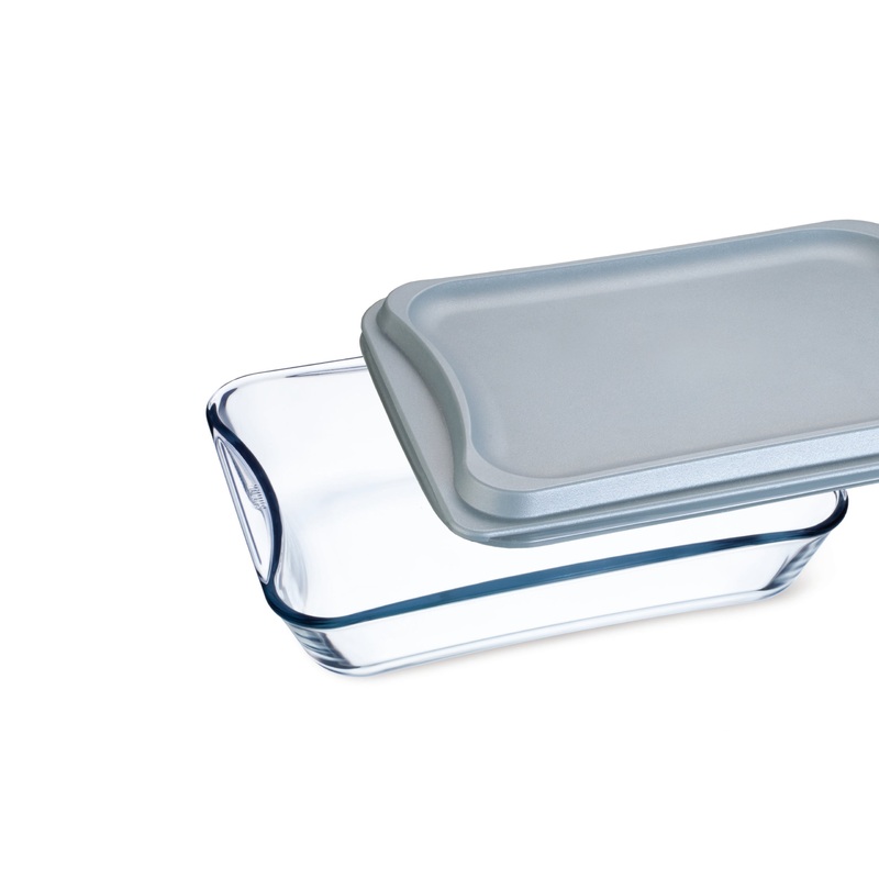 Simax  Rectangular Tempered Glass Roaster, 13.7X10.5 In/3.7 Qt