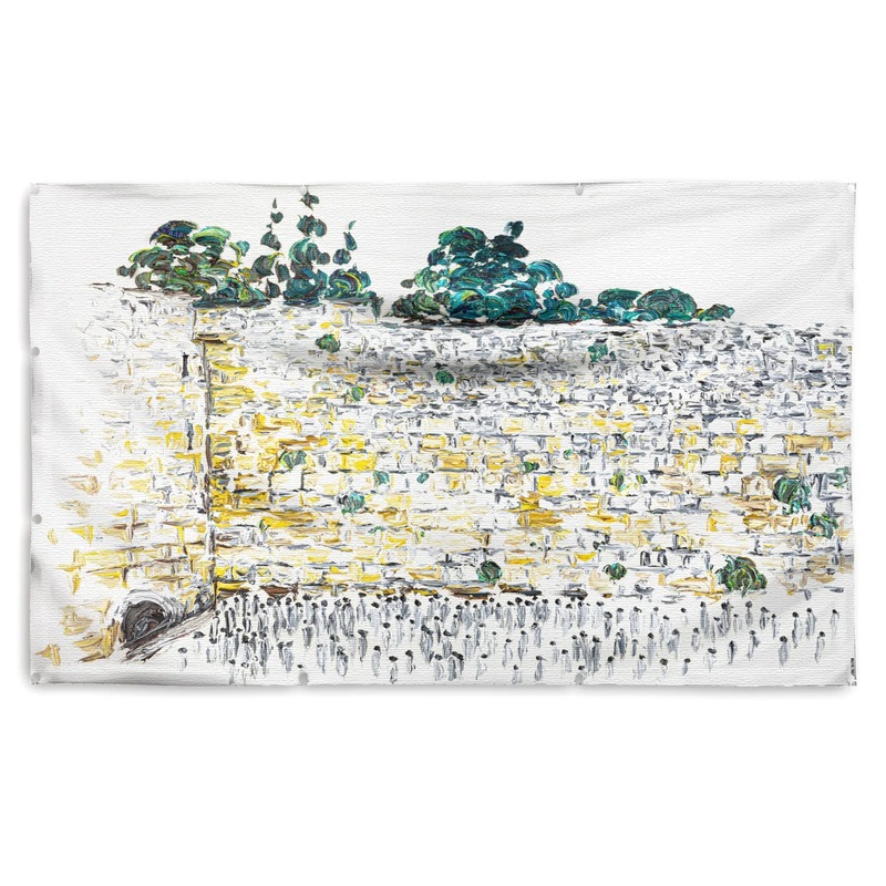 Waterdale Vinyl Print Painted by Koby - Kosel Sukkah Decoration