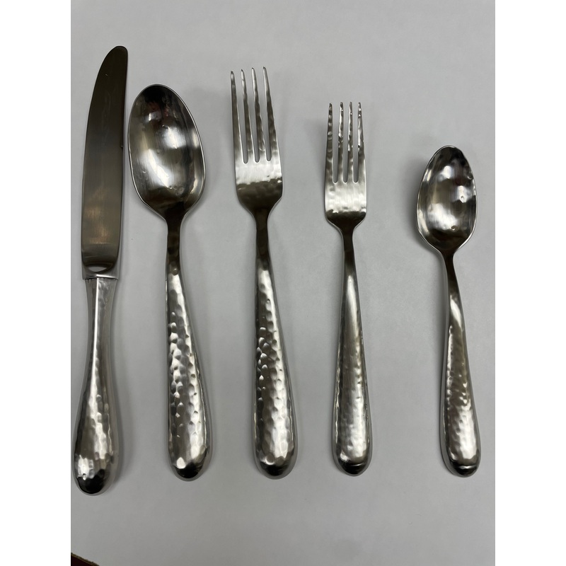 Hammered Flatware, 5 Pc. Placesetting
