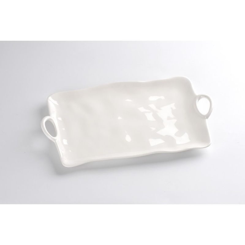 Pampa Bay Ivy  Melamine Platters, White