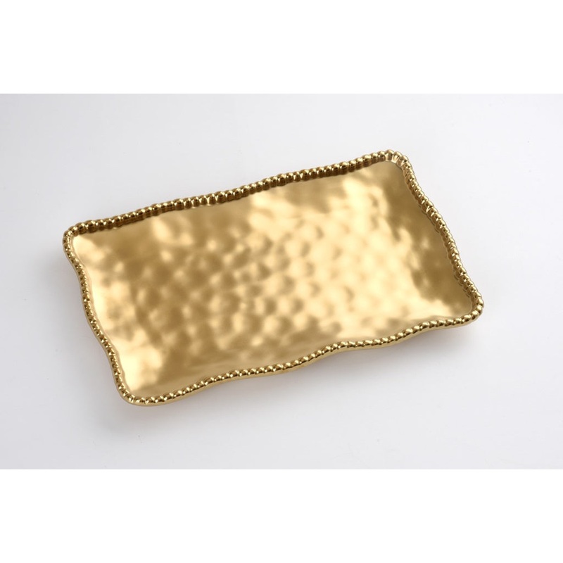 Pampa Bay Monte Carlo Medium Platter, Matte Gold