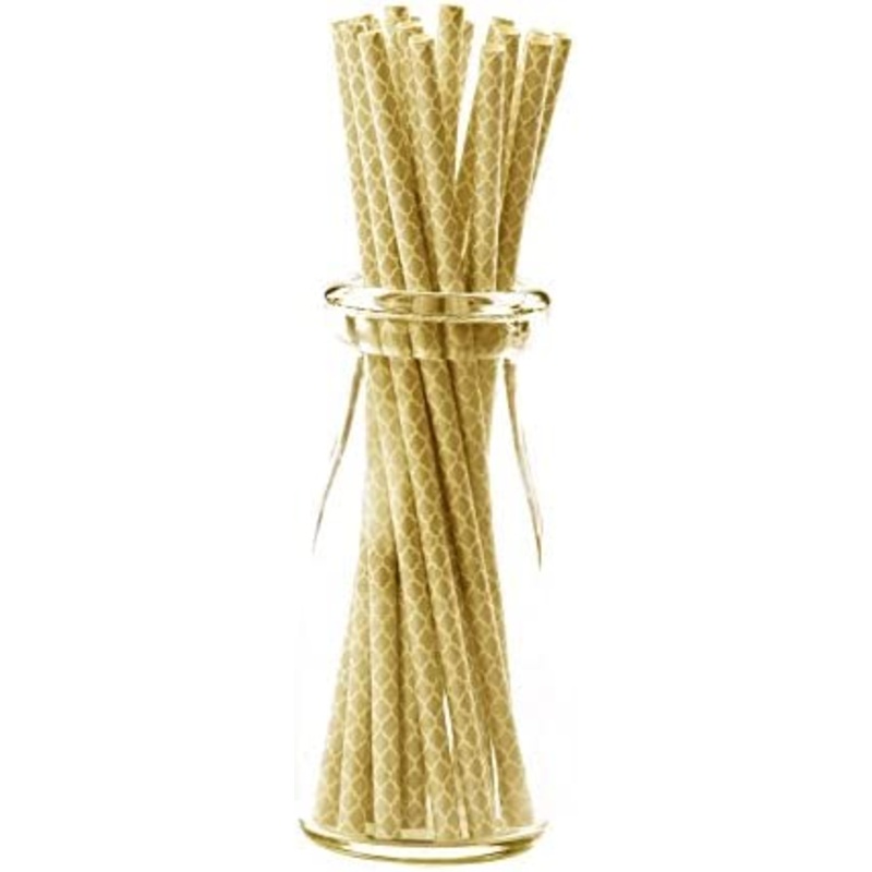 Simply Baked Decorative Paper Straws, 25