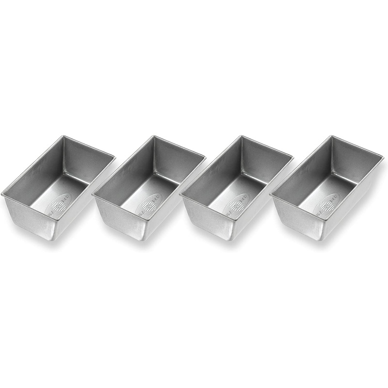 USA Pan Mini Loaf Pan Set/4