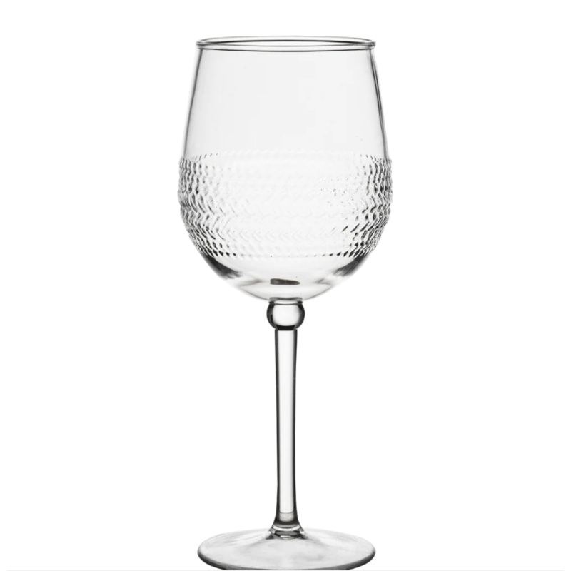 Juliska Le Panier Clear Acrylic Wine Glass