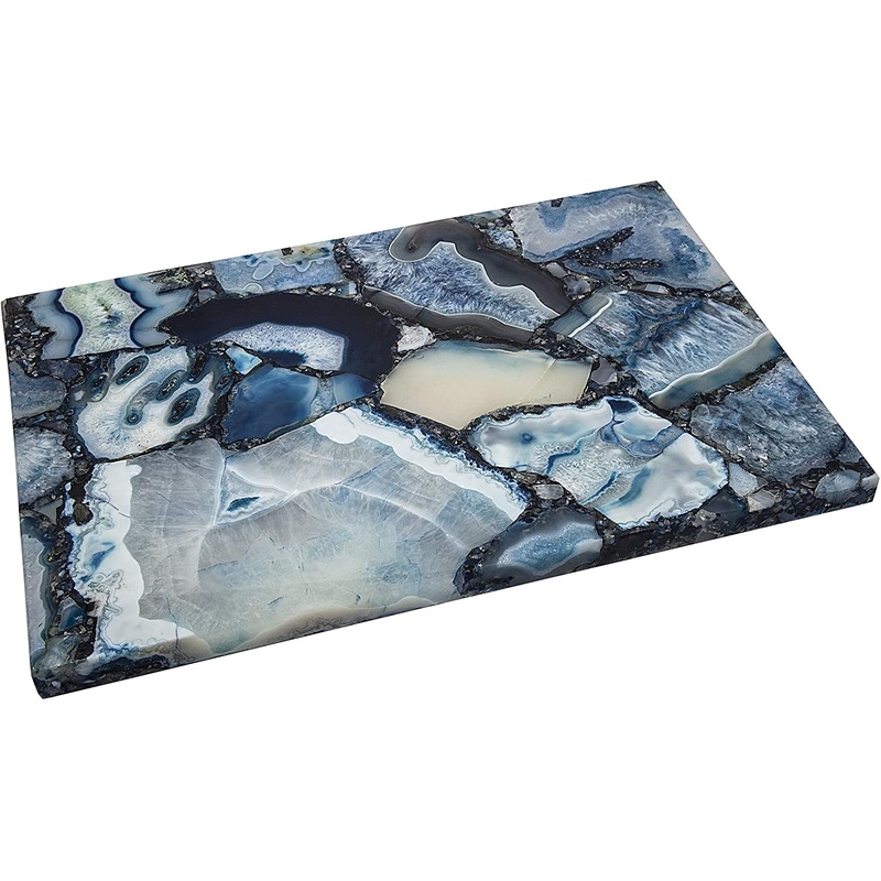 Godinger Blue Agate Challah Board Platter Tray