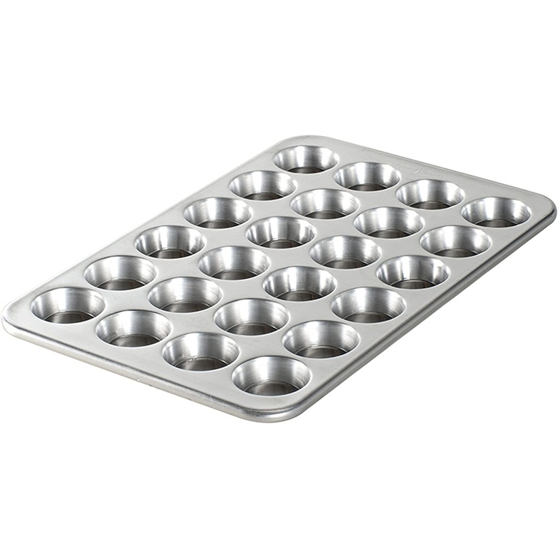 Nordic Ware Natural Aluminum Commercial Petite Muffin Pan, 24 Cup