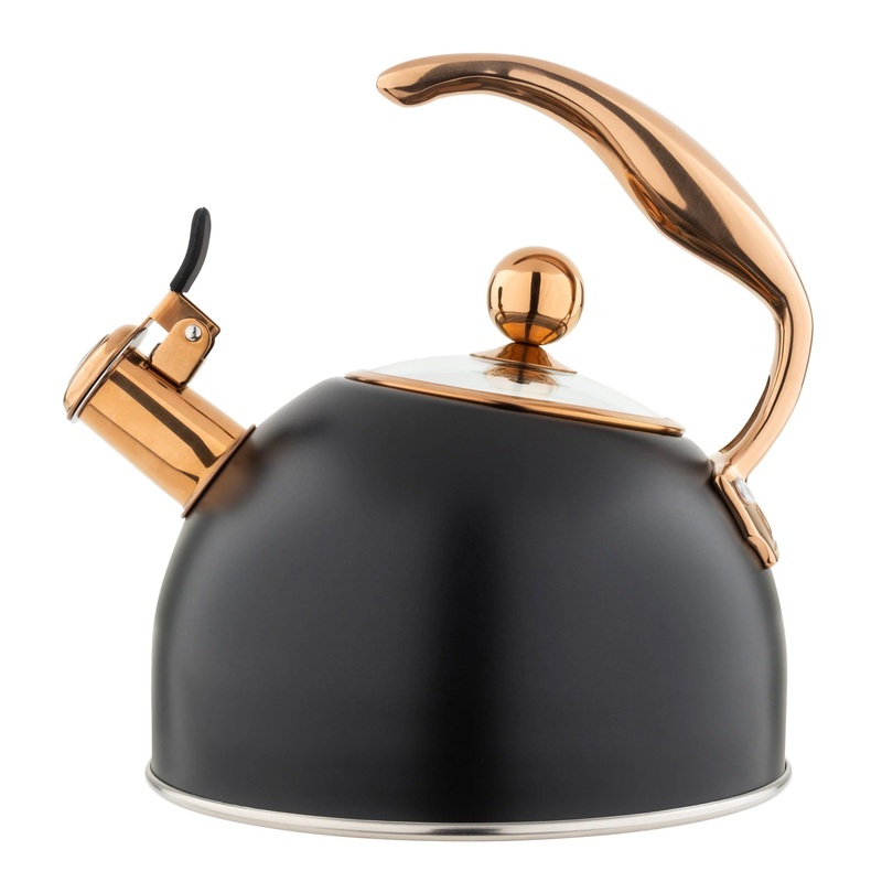 Viking 2.6-Quart Stainless Steel Whistling Kettle with 3-Ply Base