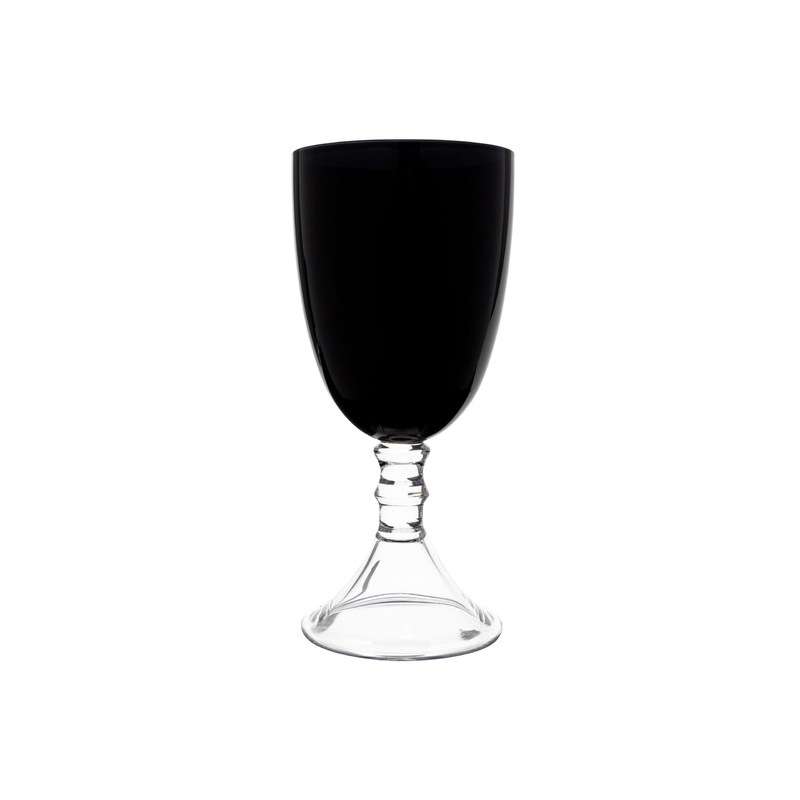 Vikko Decor - Iris, Clear Stem, Glass Goblet