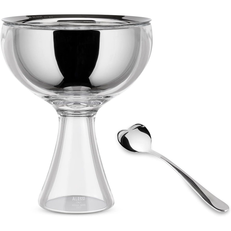 Alessi Big Love Ice Cream Bowl With Spoon