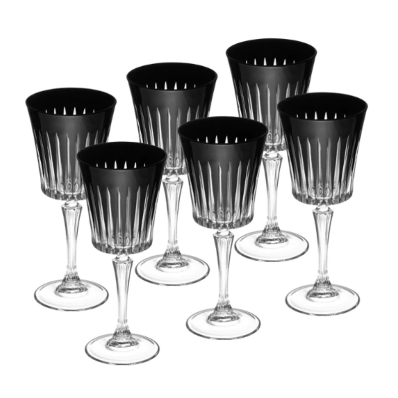 Barski Oomph Water Glass - Set of 6 Goblets 10 ounces