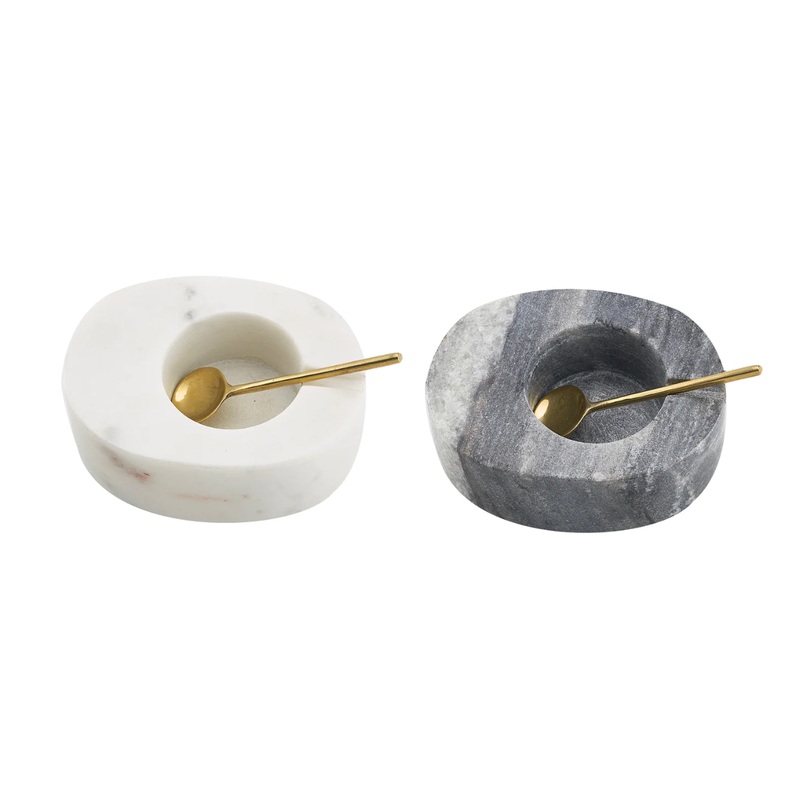 Godinger Marble Salt & Pepper Cellar Set/2