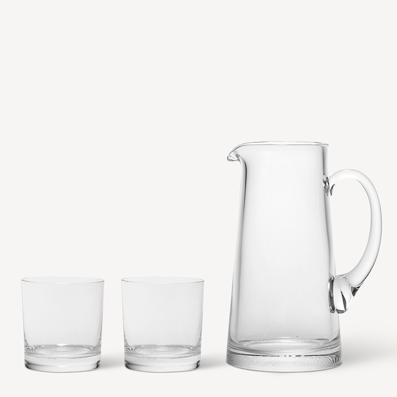 Kosta Boda Limelight Gift Set Pitcher & 2 DOF