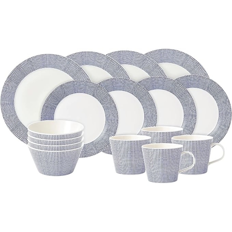 Royal Doulton Pacific Dots Dinnerware, 16 pc set
