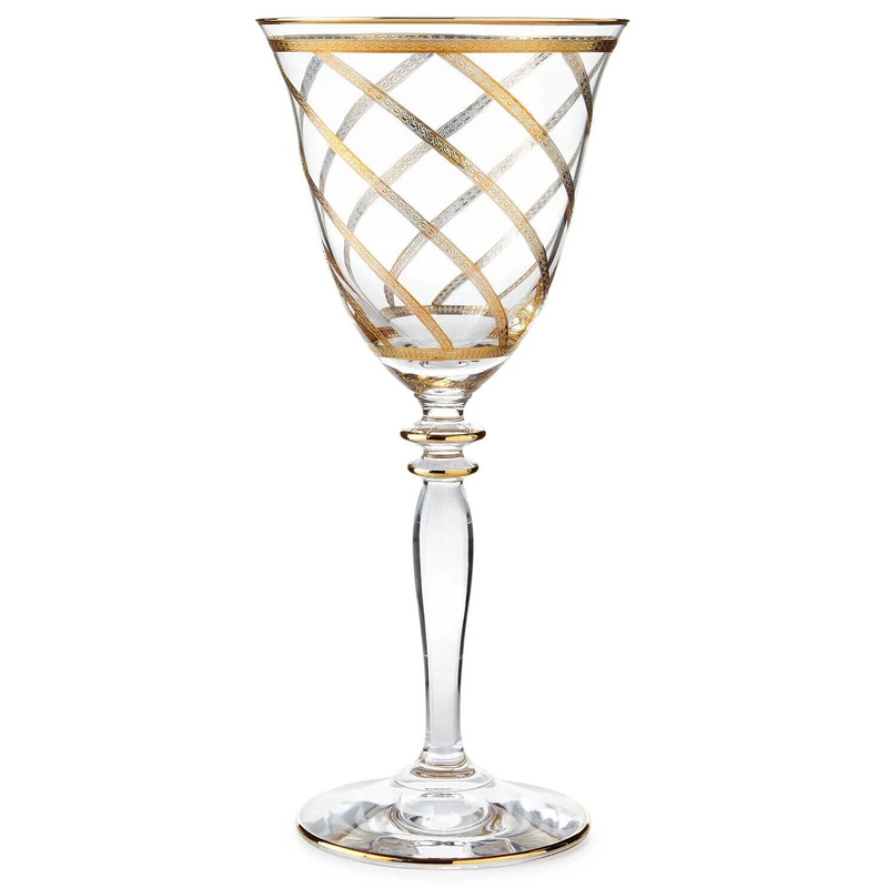 Vietri Lattice Wine Glass