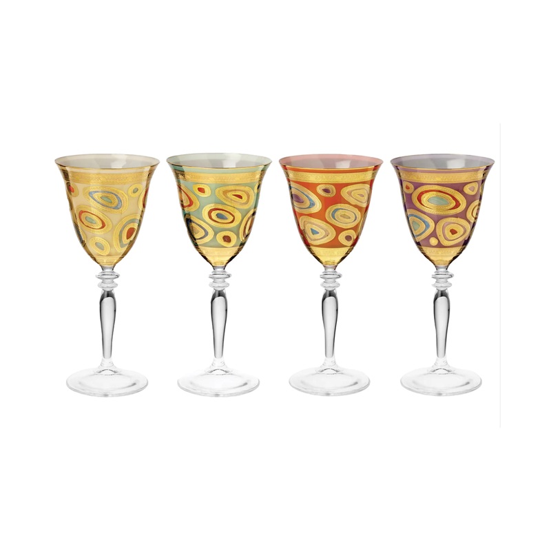Vietri Regalia Wine Glasses Asstd., Set/4