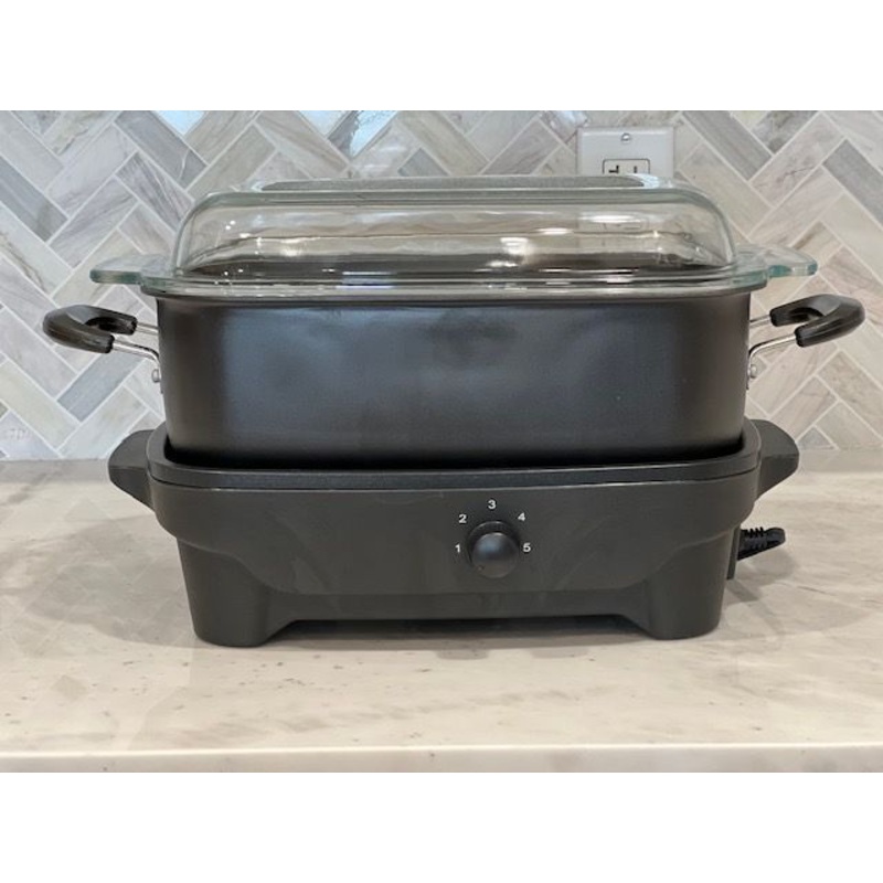Classic Kitchen "Plata" Slow Cooker with Flat Glass Top