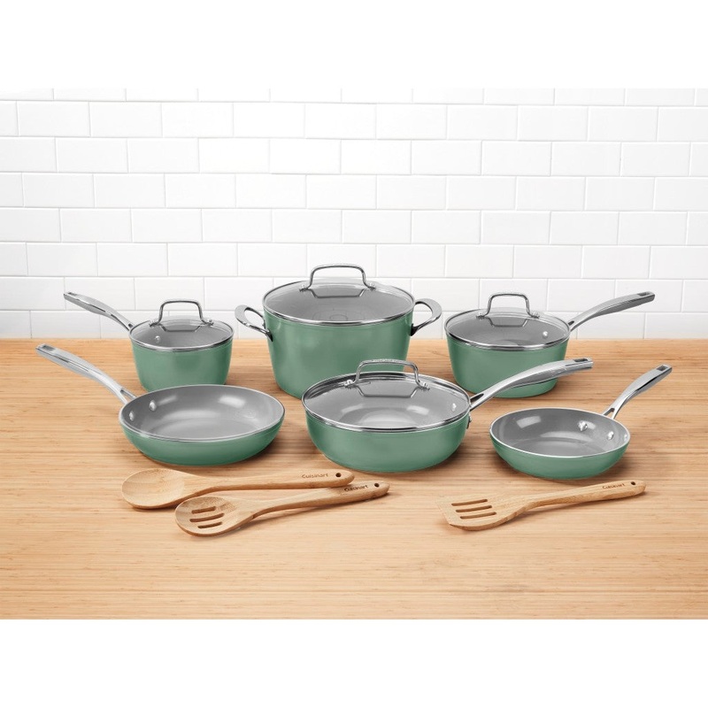 Cuisinart 13 Piece Greenchef Ceramica  Nonstick Cookware Set