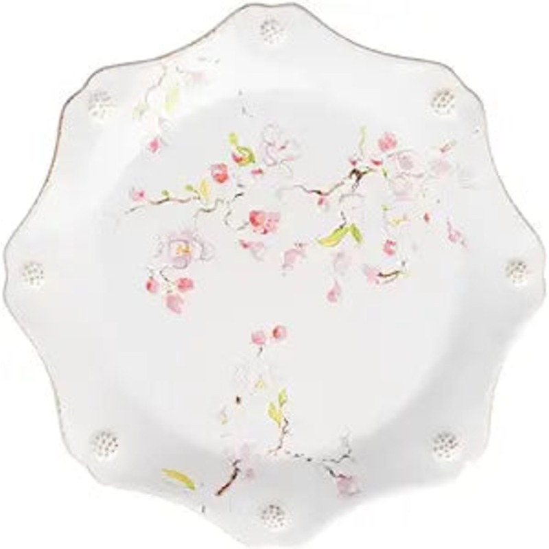 Juliska Berry & Thread Floral Sketch Cherry Blossom Dessert/Salad Plate
