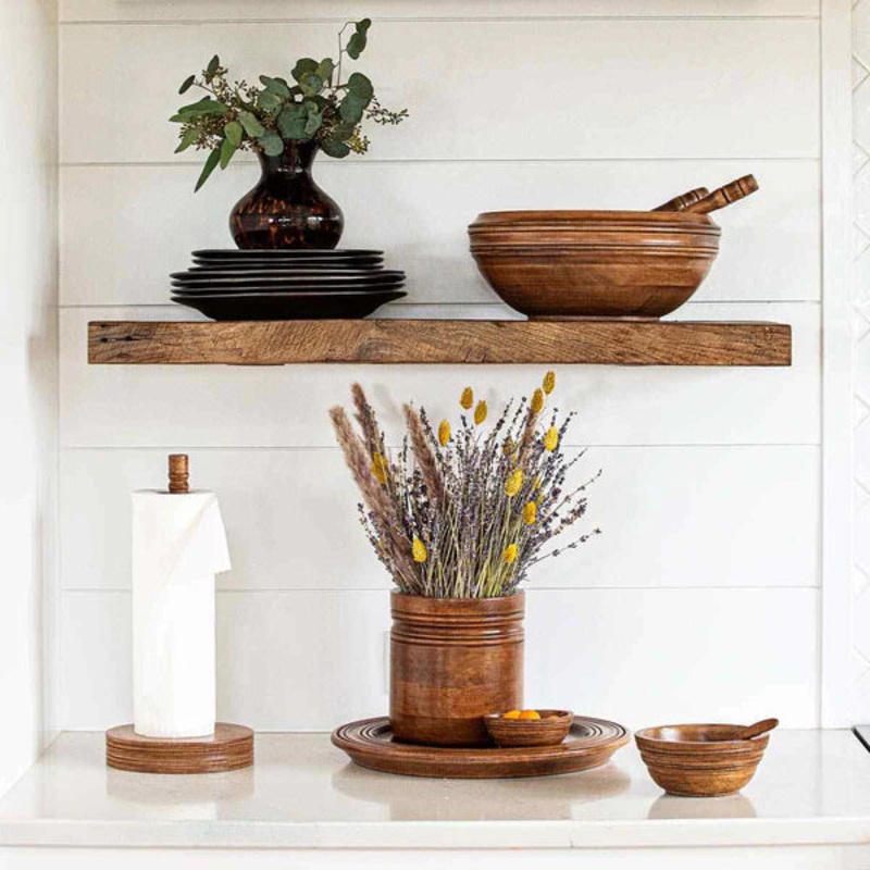 Juliska Bilbao Wood Serving Bowl