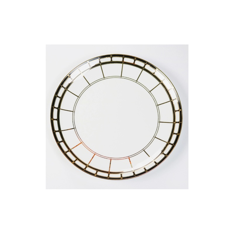 Little White Dish Black Izmir Dinnerware, Dinner Plate - Set/4