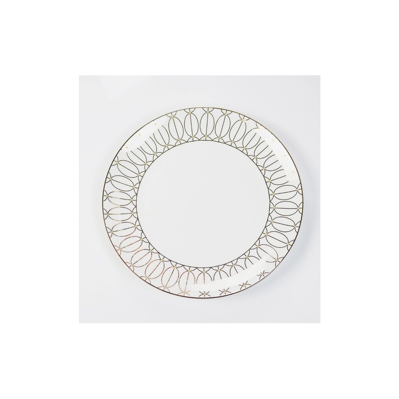 Little White Dish Sultana Dinner Plate, Set/4