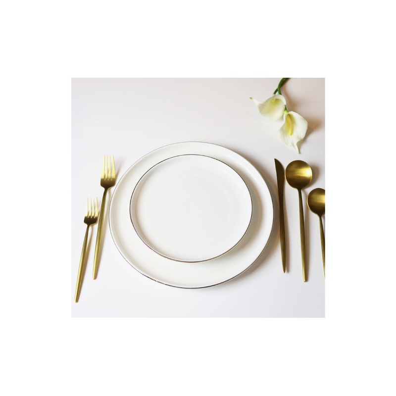 Little White Dish Versaille Dinner Plate, Set/4