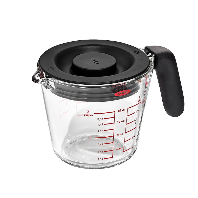 OXO Good Grips 2 cup glass measuring cup with lid