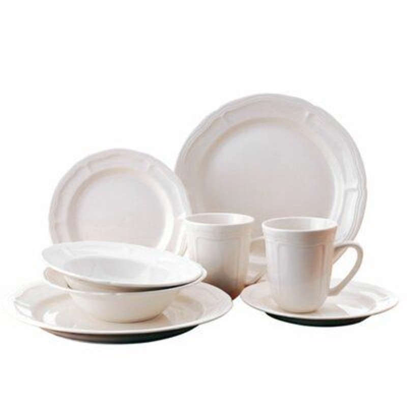 Prestige Thomson Pottery Bianca Dinnerware Set, Svc for 4