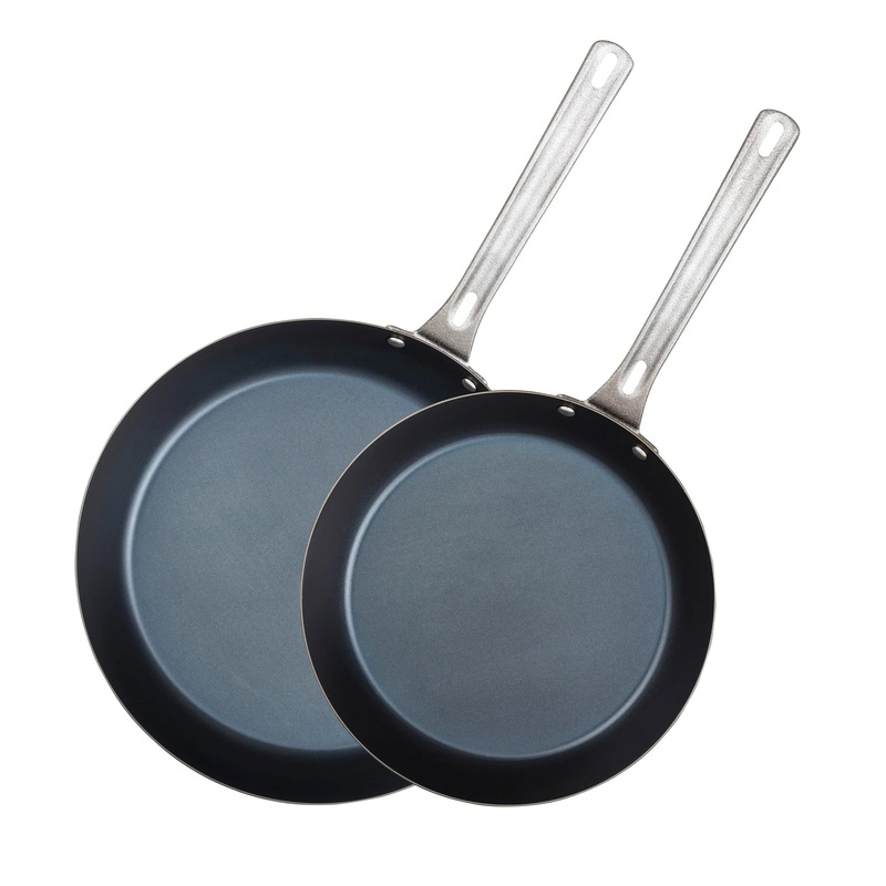 Viking 2-Piece Blue Carbon Steel Fry Pan Set