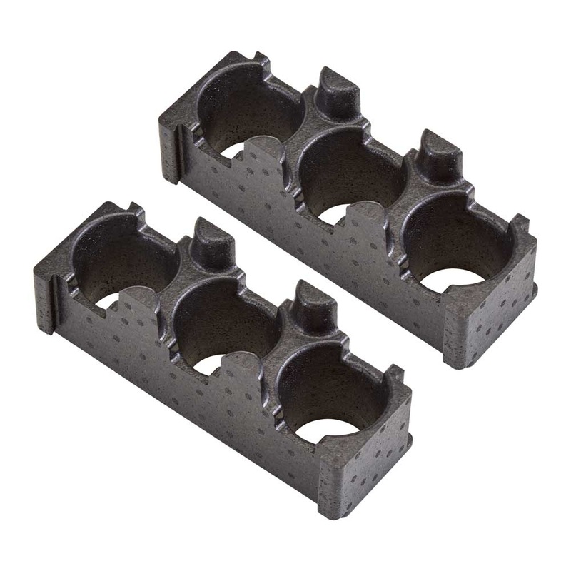 Cambro EPPBEVH2110 Cam GoBox 3-Compartment Beverage Holder, Set of 2