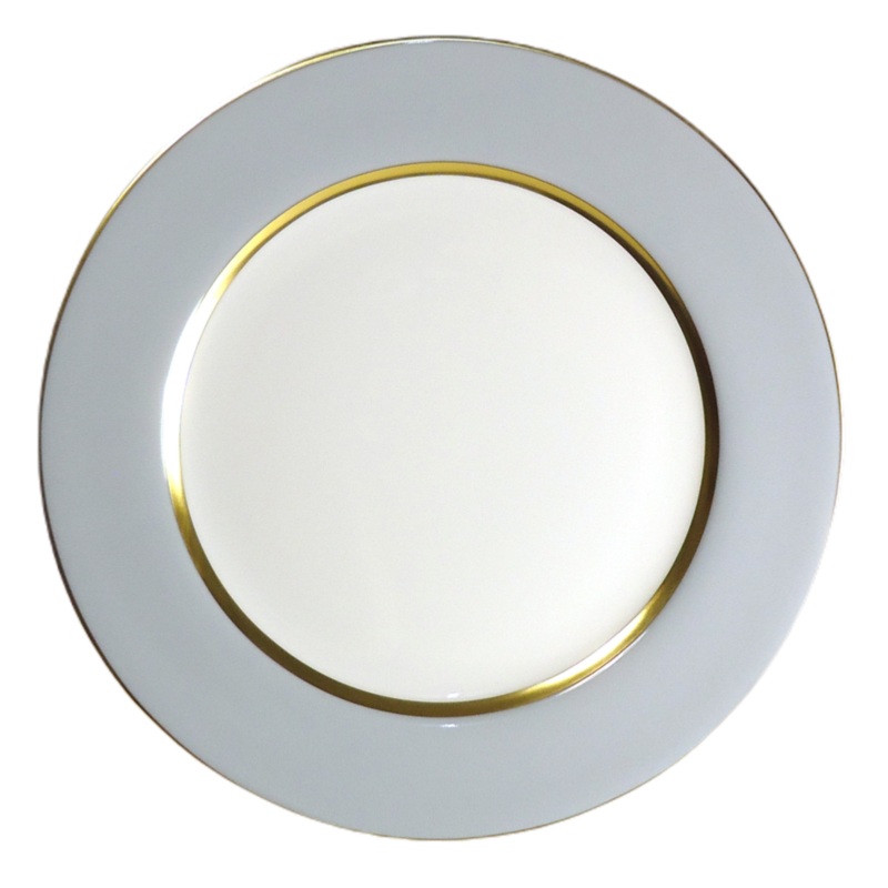 Royal Limoges Mak Grey Gold Dinner Plate