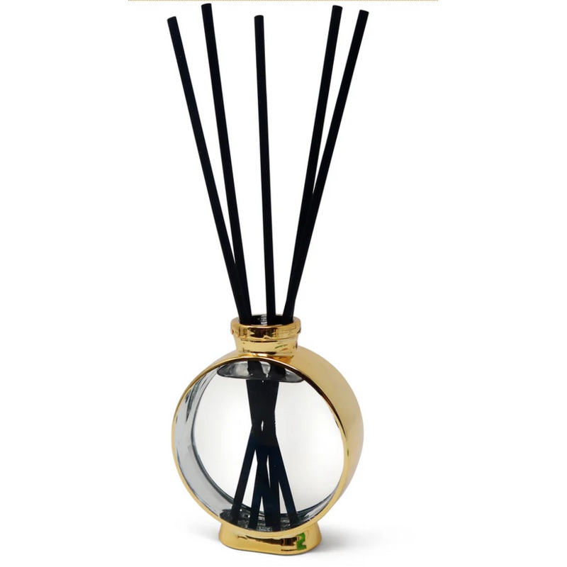Vivience Gold Plated Diffuser, White Flower Scent