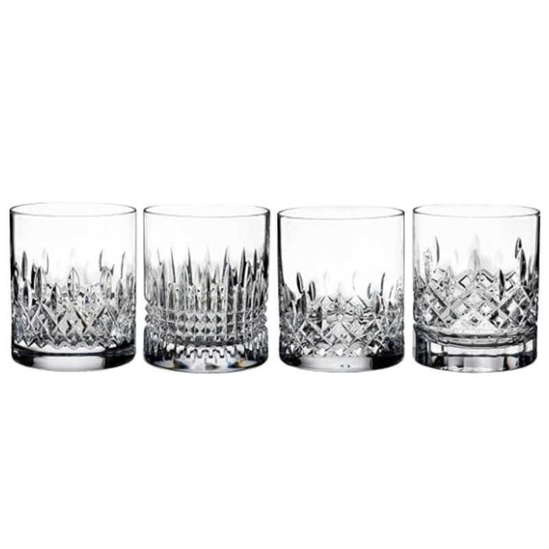 Waterford Crystal Short Stories Lismore Evolution Double Old Fashioned, Set of 4