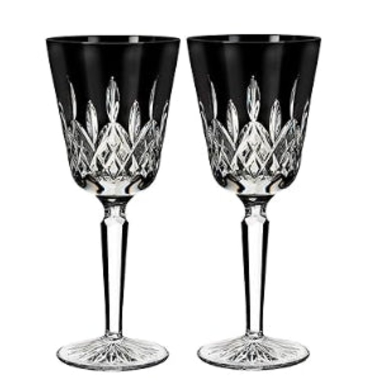 Waterford Lismore Black Goblet, set of 2