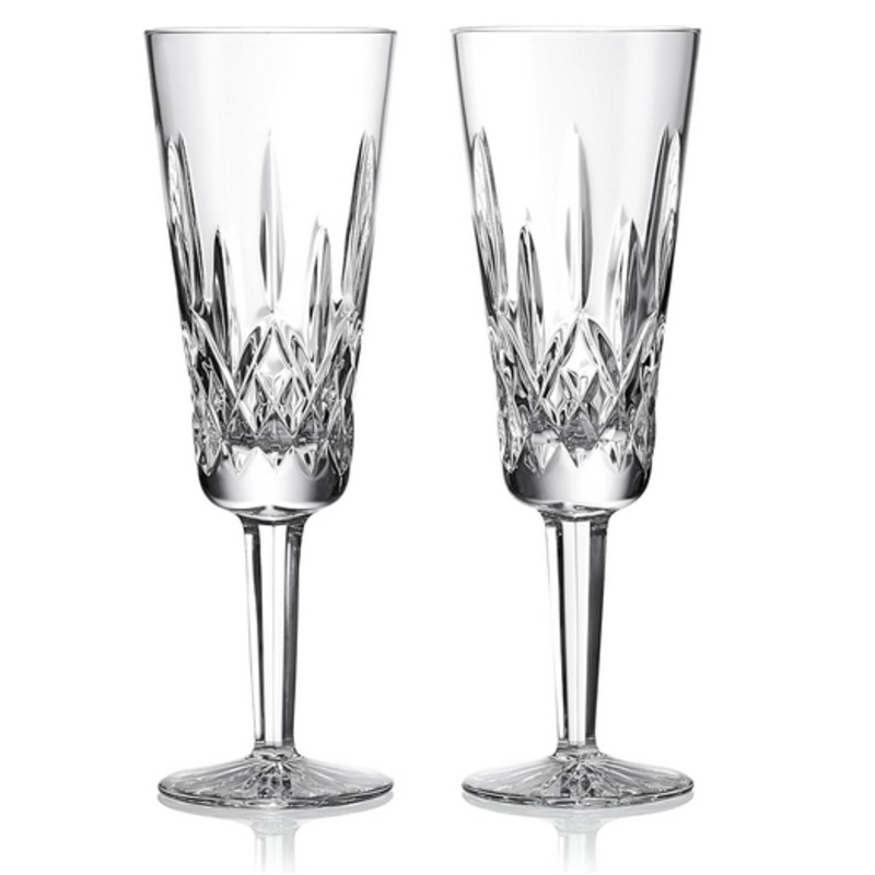 Waterford Lismore Flute, Set of 2, 7.5oz, Clear