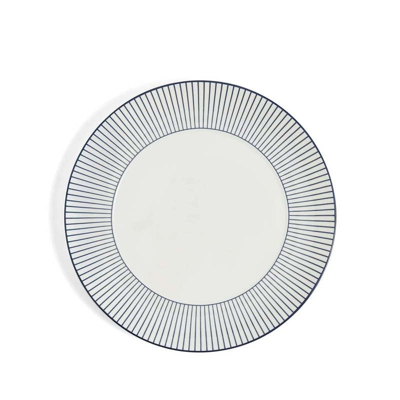 Wedgwood Gio Pinstripe White Dinnerware, Side Plate, 9 inch