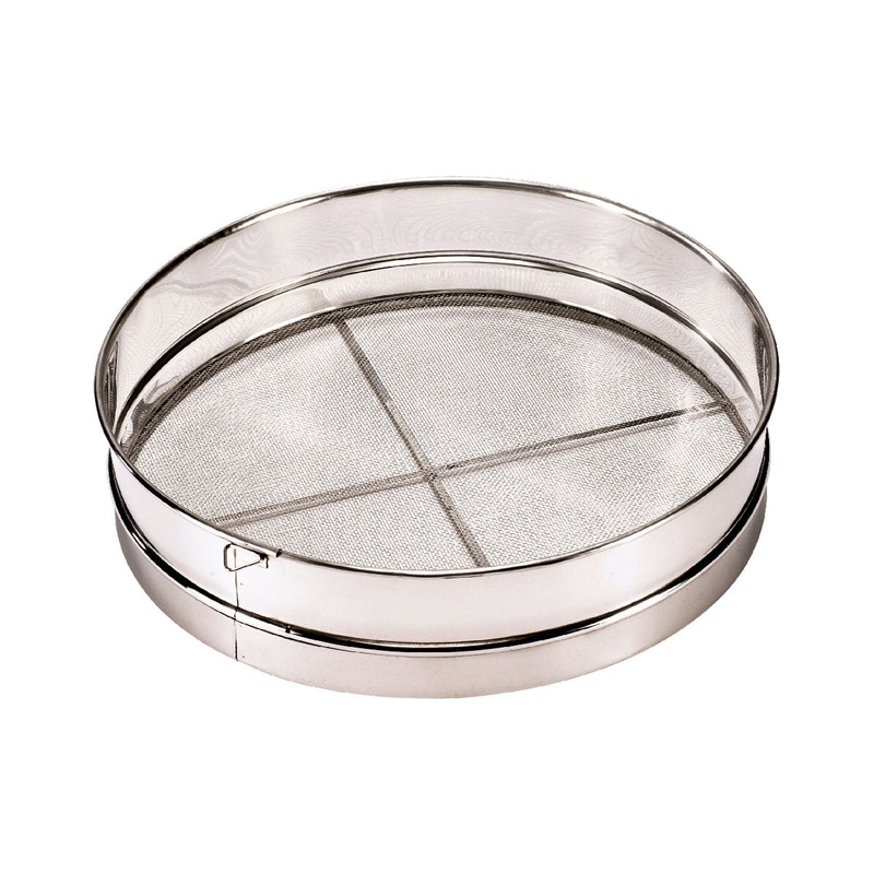 Browne 574142 Round Sieve w/ 16-Mesh Wire & 2-Crossbar Wire Reinforcers, 12"