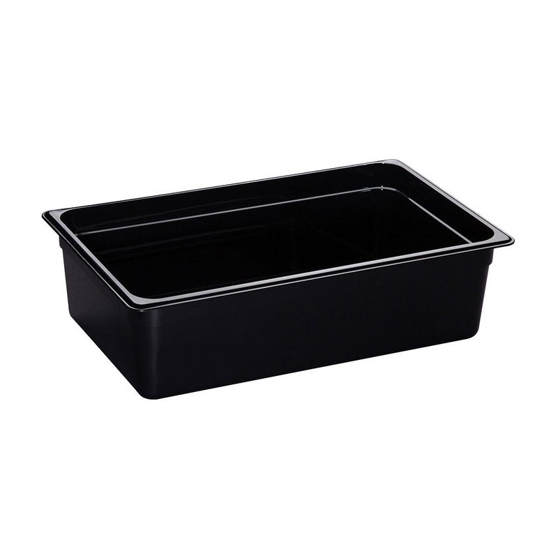 Cambro 16CW110 Camwear Full Size Food Pan, Black, 6" Deep