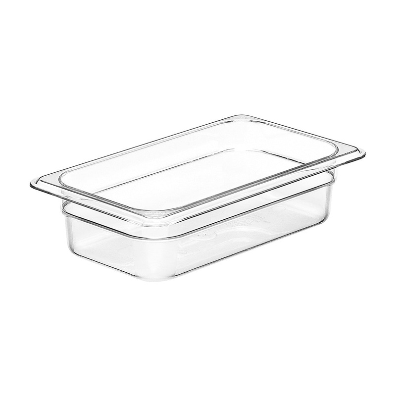 Cambro 42CW135 Camwear 1/4 Size Food Pan, Clear, 2-1/2" Deep