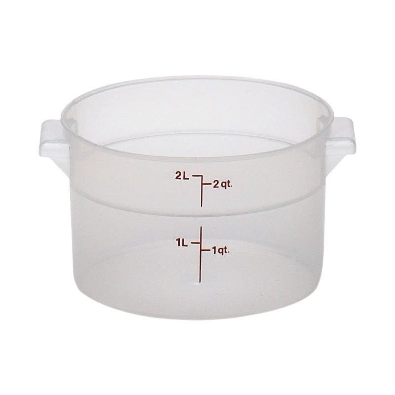 Cambro RFS2PP190 Round Storage Container, Translucent, 2 qt.