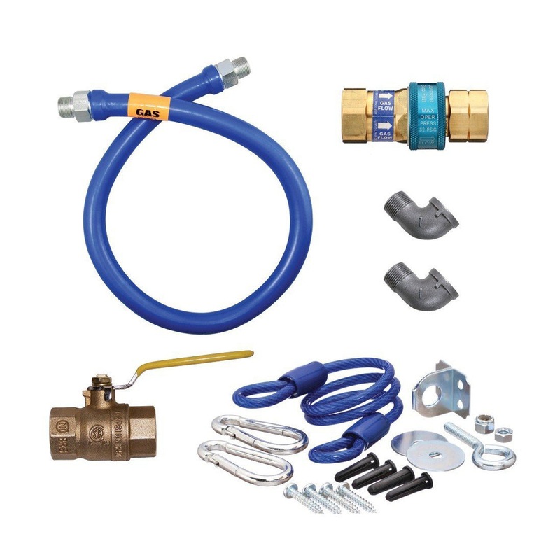 Dormont 1675KIT48 Quick Disconnect Gas Hose Kit, 48" x 3/4"