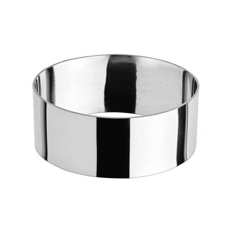 Oval Stainless Steel Pastry Mold, 3" x 1-3/8"