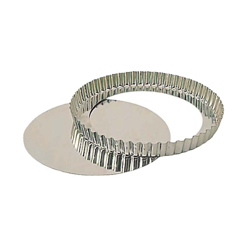 Paderno A4770230 Fluted Pan Tart w/ False Bottom, 11-7/8"